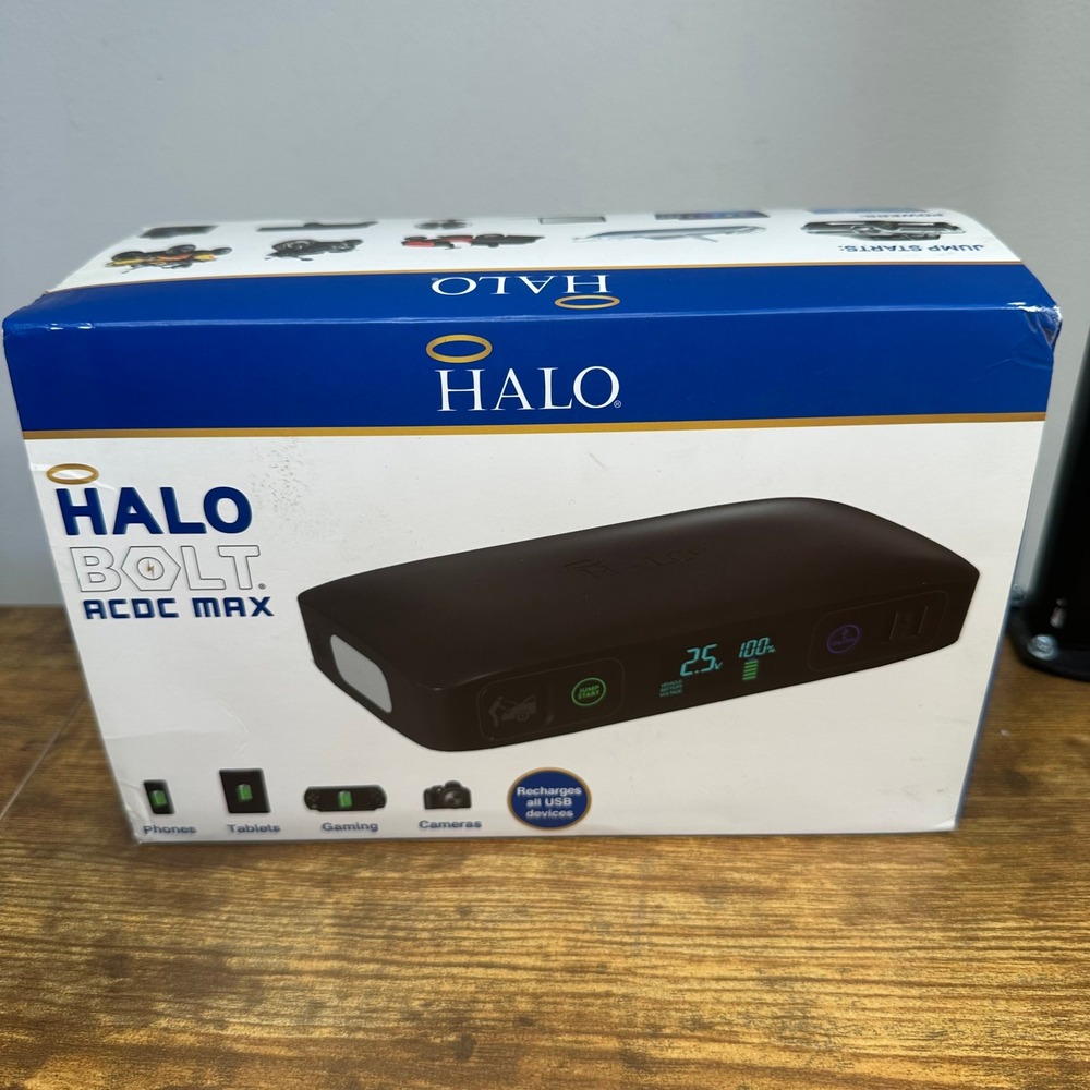 HALO Bolt ACDC Max Portable Car Jump Starter Power Bank Green HAL-PBK-0057
